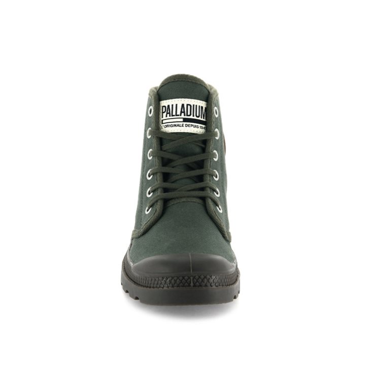 Dámské Tenisky Palladium Pampa Hi Originale High Tops Olivy Zelené | CZ CVG-08O